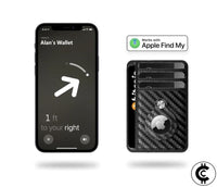 Black Airtag Leather Card Wallet - CryptoCulture