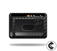 Black Airtag Leather Card Wallet - CryptoCulture